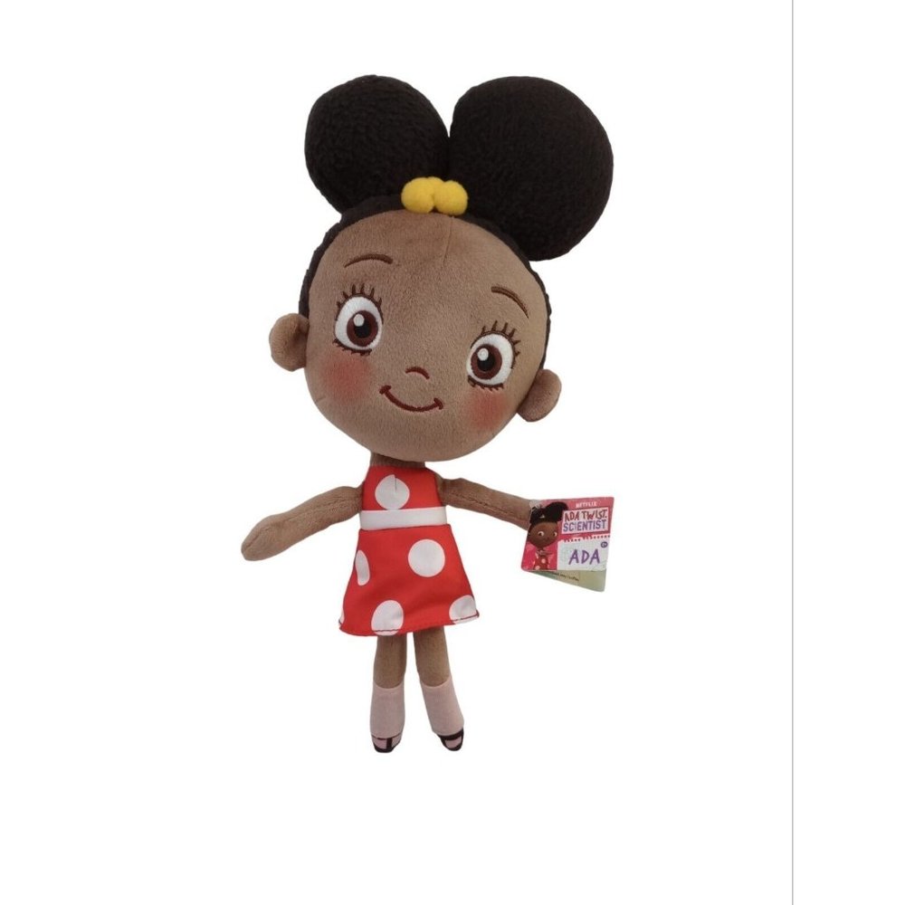 Ada Twist Scientist 13.5" Cuddle Time Plush Doll  From Netflix NWT